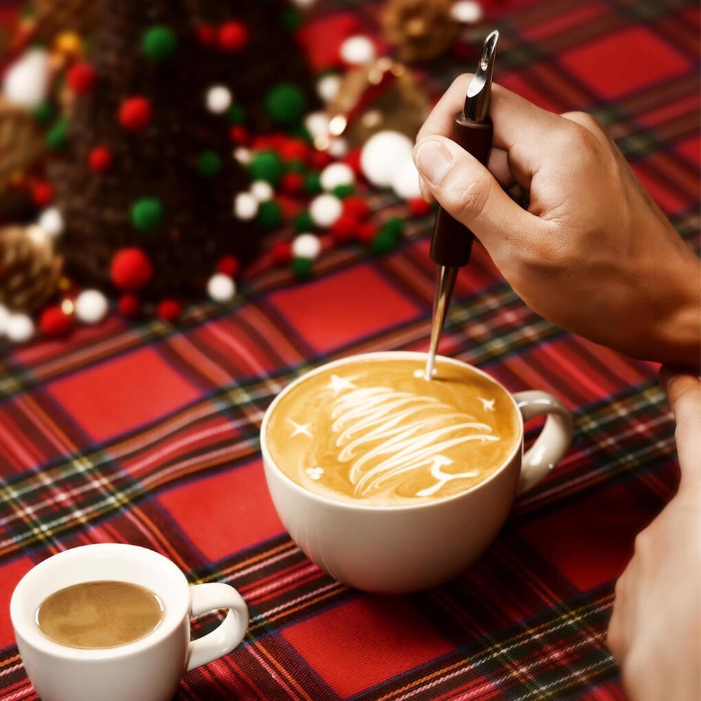 Professional Rosewood Latte Art Pen for Barista Coffee Designs ➥